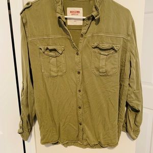 Army Green button up